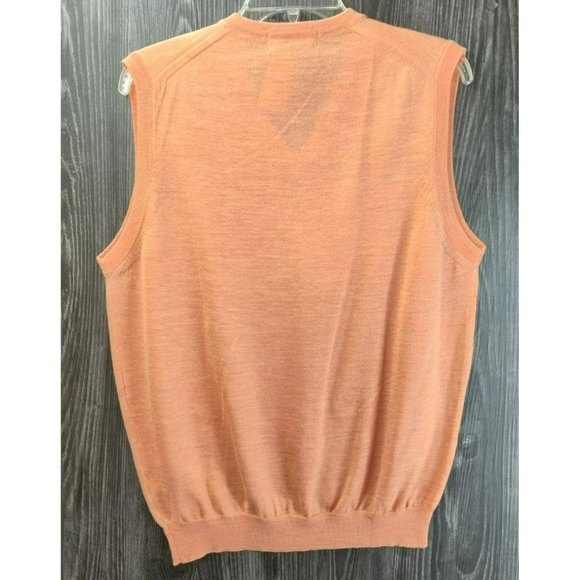 NWT Bobby Jones Collection Size M 100% Extra Fine Merino Wool Golf Sweater Vest - Picture 2 of 11